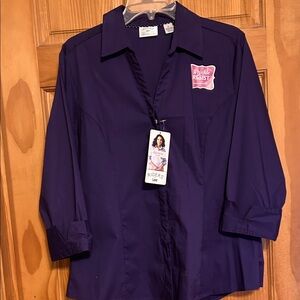 Women’s Rider by Lee  Wash and Wear Fitted Shirt 
Purple Size L Brand New
